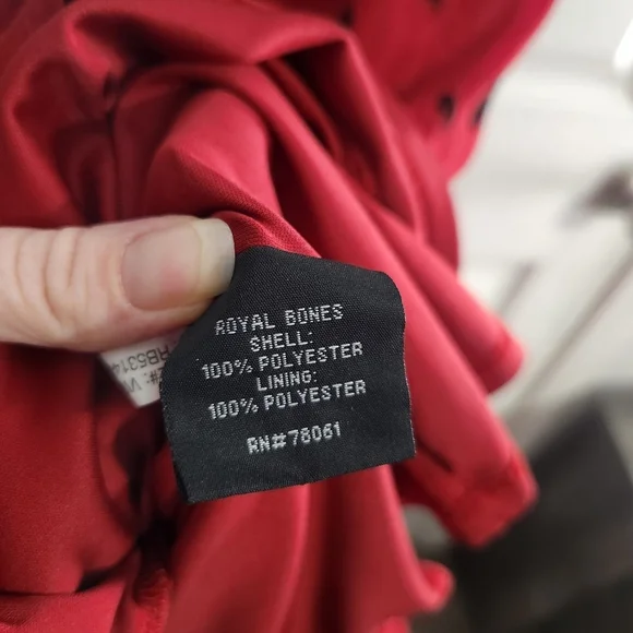 Royal Bones red chiffon high low whimsigoth dress fairy babydoll large - Picture 8 of 14